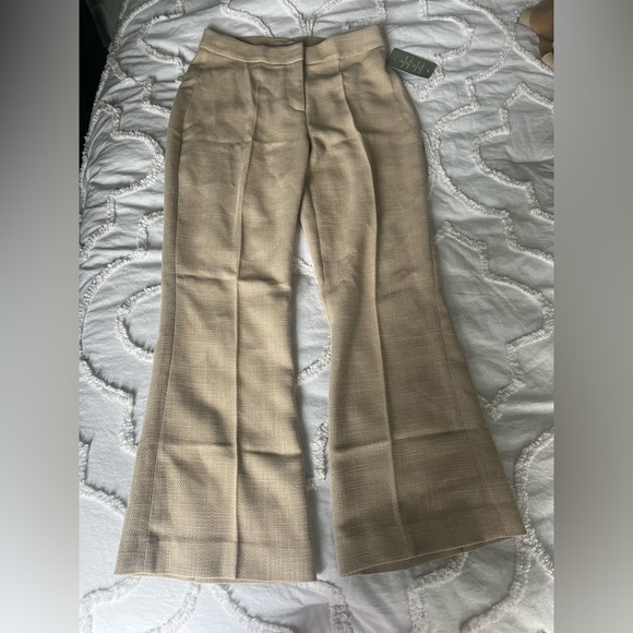 Flared Dress Pants in Beige - Picture 4 of 9